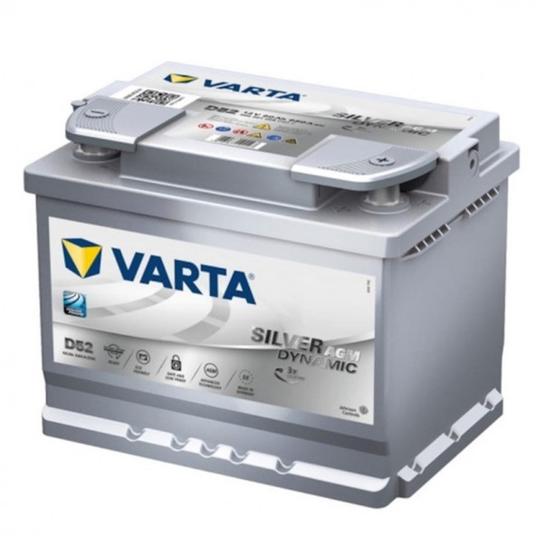 Varta Silver Dynamic D52 Start-Stop AGM 12 V 60 AH Amper Akü